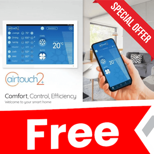 Free AirTouch2 With All Ducted Reverse Cycle Systems