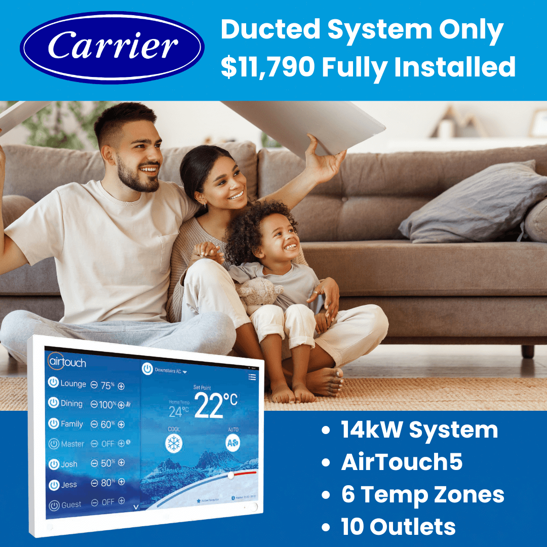 Carrier 14kW ducted reverse cycle systems